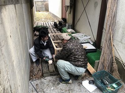 ボランティアをしました。